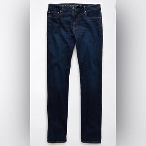 Mens 30x30 AE Airflex Slim Straight Leg Jeans Blue